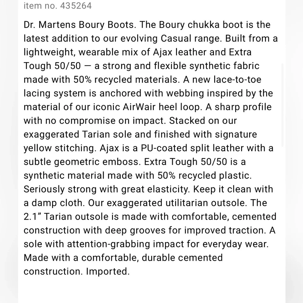 NWT Dr Martens Boury lace up Utility boots  11 - Picture 4 of 14